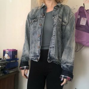 Volcom acid wash denim jacket